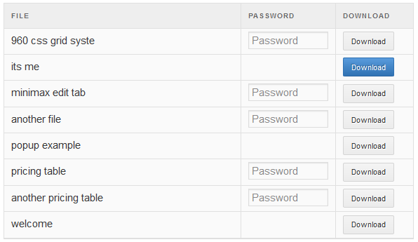 WordPress Download Manager - Individual File Title and Password Frontend